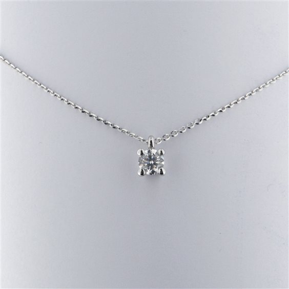 Collana Fanton Gioielli Donna PUNTO LUCE DIAMANTI in Oro Diamante 0.10 Ct L.C-48_52 - L.C-48_52